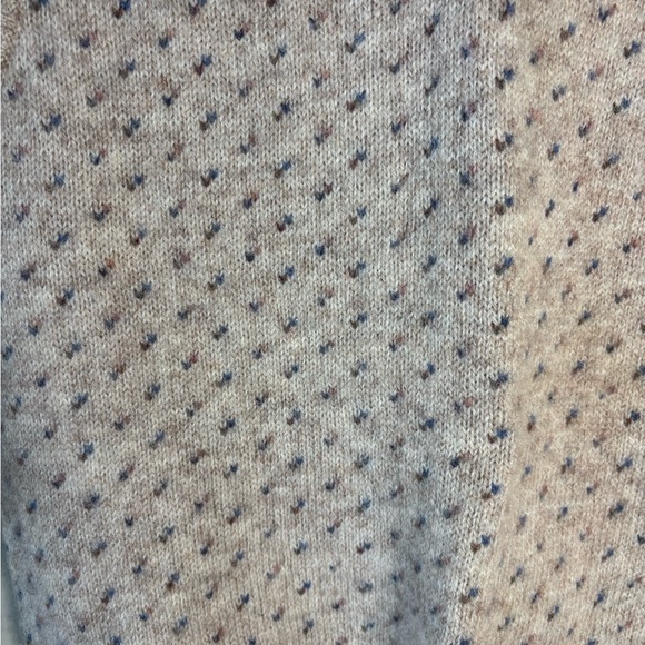 Boundary Waters Vintage Men's Beige Wook blend V-Neck Sweater Vest made in Italy - Picture 2 of 4